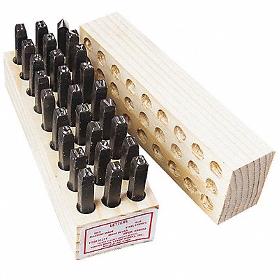 Steel Stamps Set 3-3/8 Shank L Steel