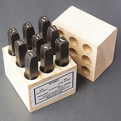 Steel Stamps Set 2-1/2 Shank L Steel