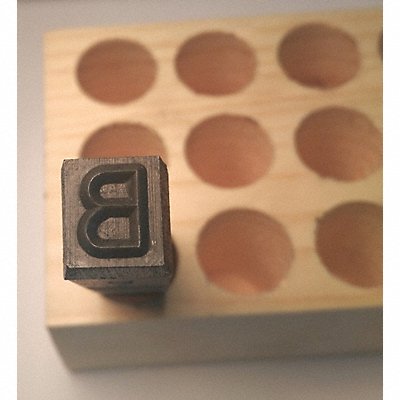 Hand Stamp Letter B 5/16in Steel Gothic