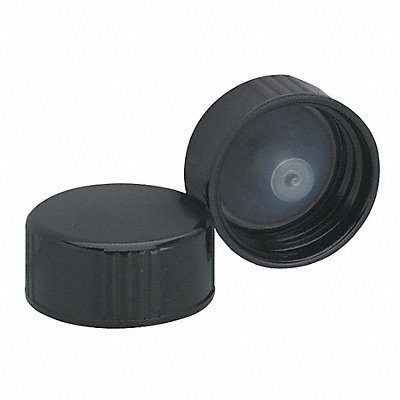 Cap 22 mm Dia Black PK144