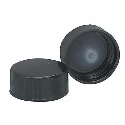 Cap 24 mm Dia Black PK144