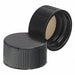 Cap 18 mm Dia Black PK200