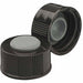 Cap 20 mm Dia Black PK100