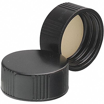 Cap 22 mm Dia Black PK144