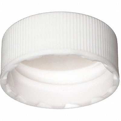 Cap 24 mm Dia White PK100