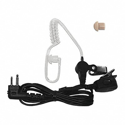 Ear Loop Earpiece Two Pin Connector Blk