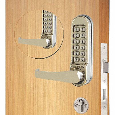 Mechanical Lockset Stainless Steel Lever