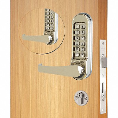 Mechanical Lockset Stainless Steel Lever