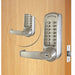 Mechanical Lockset Brushed Steel Lever