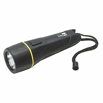 Handheld Flashlight Plastic Black 211lm