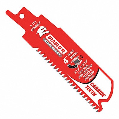 Reciprocating Saw Blade TPI 8 PK3