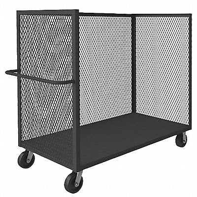 Mesh 3-Sided Cart 2400 lb Steel 66 in.