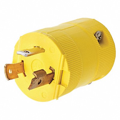 Locking Plug Yellow 2.0 HP 2 Poles