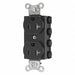 Receptacle Black 20 A 2P3W Back 1PK
