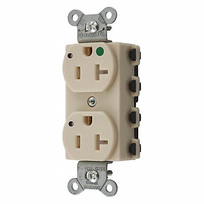 Receptacle Ivory 1.0 HP 20A Nylon