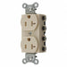 Receptacle Ivory 20 A 2P3W Back 1PK