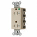 Receptacle Ivory 20 A 2P3W Back 1PK