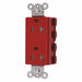 Receptacle Red 20 A 2P3W Back 1PK