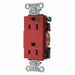 Receptacle Red 15 A 2P3W Back Side 1PK