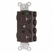Receptacle Brown 20 A 2P3W Back 1PK