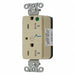 Receptacle Ivory 20 A 2P3W Back 1PK