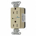 Receptacle Ivory 125VAC 3 Wires Nylon