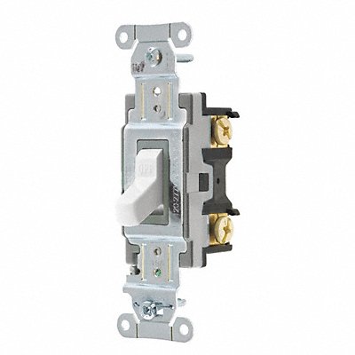 Wall Switch Wht 15A Back Side SnglPole