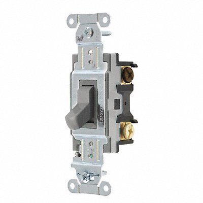 Wall Switch 20A Gray 1 HP 3-Way Switch