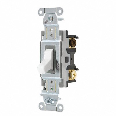 Wall Switch 15A Wht 1/2 HP 3-Way Switch