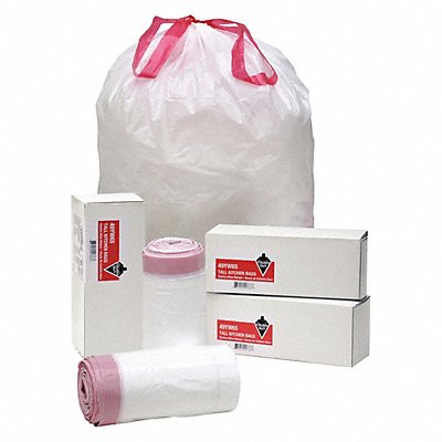 Trash Bag 13 gal White PK40