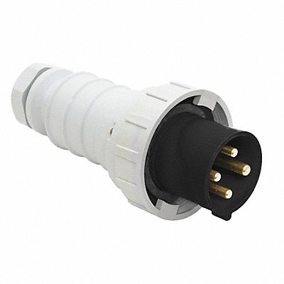 Pin and Sleeve Plug 60 A Black 3Pl