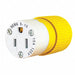 Blade Connector Yellow/White 15A Marine