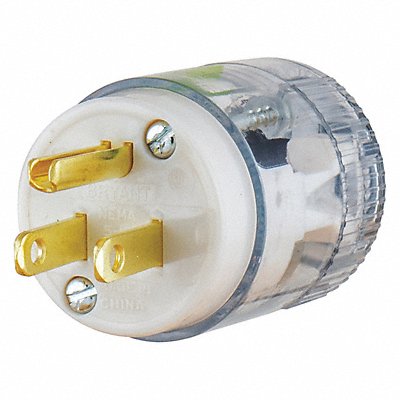 Straight Blade Plug Transparent 0.5 HP