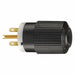 Blade Plug Black/White 2.0 HP 250VAC
