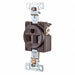 Receptacle Brwn 15A Nylon 0.5 HP 2 Poles