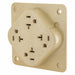 Receptacle 20A Nylon 1.0 HP 3 Wires