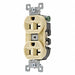Receptacle Ivory Nylon 1.0 HP 3 Wires