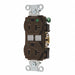Receptacle Brown 1.0 HP Mounting Flush