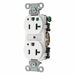 Receptacle Wht 20A Nylon 1.0 HP 2 Poles