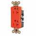 Receptacle Orange 20A 1.0 HP 2 Poles