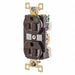 Receptacle Brwn 15A Nylon 0.5 HP 3 Wires