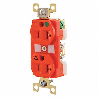 Receptacle Orng 20A Nylon 1.0 HP 2 Poles