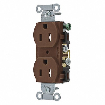 Receptacle 15A Nylon 0.5 HP 2 Poles