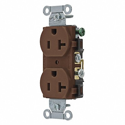 Receptacle Brown 20A 2 Poles 3 Wires