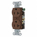 Receptacle Brown 20A 2 Poles 3 Wires