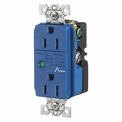 Receptacle 15A Nylon 2 Poles 125VAC
