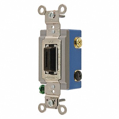 Wall Switch 15A Black 4-Way Type Locking