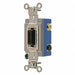 Wall Switch 15A Black 4-Way Type Locking