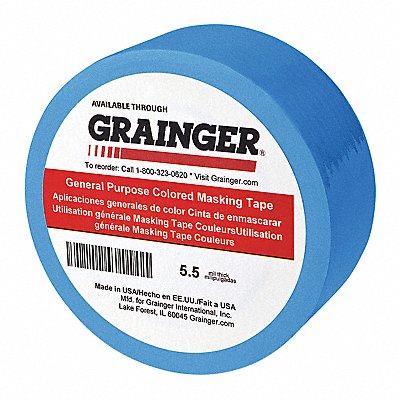 Masking Tape 3/4 W 60 yd L Blue PK48