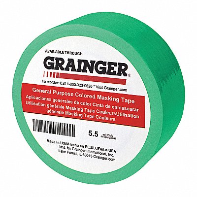 Masking Tape 3/4 W 60 yd L Green PK48